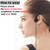 FSC Wired Bone Conduction Earphones with Mic, Hands Free, All-Day Comfort, Open-Ear Design, Up to 6 Hours Talk time (Need Charge), 4 Pole φ 3.5mm 2.1m (≅6.9 ft) Length, Extension Cable (White)