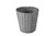 Zuvo Round Wicker Waste Basket Paper Bin - Wicker Trash Basket - Woven Trash Can Rubbish Basket for Bedroom, Bathroom, Offices or Home (Grey)