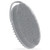 FREATECH Silicone Body Scrubber with Loop Handle, Gentle Exfoliating Body Cleansing Brush for Use in The Shower or Bath, More Hygienic Than Loofah, Easy to Clean, Long-Lasting, Gray