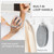 FREATECH Silicone Body Scrubber with Loop Handle, Gentle Exfoliating Body Cleansing Brush for Use in The Shower or Bath, More Hygienic Than Loofah, Easy to Clean, Long-Lasting, Gray