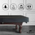 BearCover Heavy Duty Leatherette Billiard Pool Table Cover, Waterproof & Tearproof Covers for Pool Table 7/8/9FT Fitted (8 Feet/ Black)