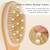 FREATECH Long Handle Shower Brush Back Scrubber with Massage Nodules - Dual-sided Exfoliating Bath Body Brush with Stiff Natural Bristles and Soft Nylon Bristles for Wet or Dry Brushing,Clean + Relax