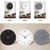 Mosewa Wall Clock Silent Non Ticking Decorative for Kitchen Bedroom Bathroom Office Living Room Battery Operated 10 Inch Gray Wood Modern Simple