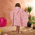 Dreamscene Ice Cream Hooded Poncho Towel for Kids Swimming Bath Shower Holiday Microfibre Pool Beach Changing Robe for Boys Girls, Pink Purple, Kids Beach Poncho One Size for Boys Girls