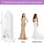 72" Wedding Dress Garment Bag Dress Bags for Gowns Bridal Dress with 10" Gusseted and Accessory Pockets for Travel Hanging Clothes or Storage Preservation