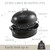 KITESSENSU Extra Large Roasting Pan with Lid - 18.5 x 14.5 In Nonstick Turkey Roaster with Rack - Aluminum Coated Roasting Pot for Oven - Heavy Duty Oval Pot for Roaster, Dishwasher Safe, Grey