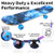 BELEEV 31 x 8 Inch Skateboard With Colorful LED Light-up Deck & Wheels, Complete for Kids Teens Adults, Double Kick Deck Concave Cruiser Trick for Beginners (Starry Blue)