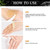 Vitamin C & Turmeric Hand and Foot Peel Mask, Hydrating Peel Off Hand Wax Mask Nourishing Exfoliating Repair Dry Rough Cracked Skin Hands Care, Exfoliating Hand Peeling Mask for Men & Women