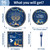 96PCS Happy Hanukkah Plates and Napkins - Hanukkah Decorations Chanukah Party Supplies Jewish Chanukah Disposable Tableware Set Serve 24 Guests