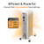 EZ-HEAT Oil-Filled Radiant Radiator Space Heater, Never Refill, Adjustable Thermostat, Tip-Over Switch & Overheat Protection System, MTDR-06WC