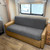Hudson Comfort RV Couch Covers for Sofa Bed – 2-Piece Backrest and Seat Covers Ideal for Jackknife – Camper Slip Covers for RV Furniture – Super Stretchable Fabric with 1cm Elastic - Drak Gray