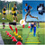 Vztipki Speed & Agility Training Equipment-20ft Agility Ladder, 6 Poles, 12 Soccer Cones, Resistance Parachute, Jump Rope, Soccer Football Basketball Sport Training Set for Kids Youth Adults