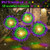 Tujoe 4 Pack Christmas Solar Firework Lights Decorations Garden Pathway Solar Power Light Stake Waterproof Landscape Lamp with 180 LED 8 Modes for Christmas Party Decoration(Green, Yellow, Purple)