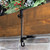 [Fireplace Stocking and Garland Hanger] - Patented Mantle Holder Has Two Hooks - Hold Christmas Stocking and Hang Garland - Durable Wrought Iron - Padded Contact Points (2 Pack - Black)