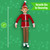 The Original Elf 12" Plush Christmas Elf Doll – Poseable Shelf Sitter with Flexible Dangling Legs – Perfect for Christmas Decorations, Toy Elf for Kids, Mini Elves, and Tree Topper (Boy)