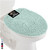 GORILLA GRIP Soft Chenille Bathroom Toilet Lid Cover, Machine Washable Seat Covers, 19.5x18.5, Stays in Place Rubber Backing, Fits Most Round, Elongated and Oblong Lids, Accessories Decor, Seablue