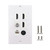 HDMI Optical Wall Plate, MOAVEQ Toslink Wall Plate with HDMI CAT6 Ethernet Coax TV F Type Keystone Jack (1Pack, 3xHDMI+CAT6+F+TOS)