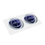 Lancia 21255 Official 3D Sticker Logo 12mm, 2 pcs