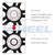 WHEEL CONNECT Hub Centric Rings,72.6 to 64.1, Aluminium Alloy Hubrings,64.1 to 72.56, Set of 4,O.D:72.6-I.D:64.1mm. A