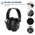 ProCase Professional NRR 28dB Noise Cancelling Headphones, Hearing Protection Safety Ear Muffs for Noise Reduction -All Black