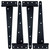 HLMOptimo Heavy Duty T Hinge Tee T Strap Shed Gate Barn Fence Door Hinge Wrought Rustproof All Size Black (4 pcs, 12 inch)