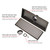 Orhemus Linear Shower Floor Drain with Removable Cover Grid Grate 12 inch Long Rectangle, SUS 304 Stainless Steel Brushed Bronze Finished Antique Copper