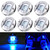 KEING 6 Pcs Marine Boat LED Cabin Deck Courtesy Light Stern Transom Lights 12V Blue for Boating Kayak Yacht, Dinghy, Sailboat, Pontoons, Navigation Vessels, Freighters, Hovercrafts, Hunting & Fishing