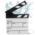 Mini Acrylic Clap Board Director Scene Clapperboard TV Movie Action Board Film Cut Prop with Pen for Shoot Props/Advertisement/Home Decoration/Cosplay/Background(Black+White Whiteboard)