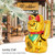 FIOTOK Maneki Neko, Lucky Fortune Cat, Japanese Lucky Cat with Waving Arm Gold Battery Operated(Battery Cover Included)