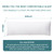 DOWNCOOL Large Body Pillow Insert- Breathable Full Body Pillow for Side Sleeper - Soft Long Bed Pillow for Adults - 20 x 54 inch