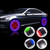 AOTOINK Car Wheel Tire Lights, 4Pcs Solar LED Car Wheel Nozzle Air Valve Cap Light with Motion Sensors Flash Colorful RGB Warning Decorative Neon LED for Cars Motorcycles Bicycles