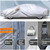 Kayme Car Cover for Automobiles All Weather Waterproof with Lock and Zipper Door, Outdoor Cover Sun Uv Rain Protection, Fit Sedan (186 to 193 Inch) H3