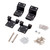 Tour Pack Hinge Kit Fit for Harley Touring Models 1999-2013 Black