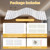 4PCS Soft LED Backlight Panel 36W 6000K White Light Board for Natural Stone or Quartz, Bendable & Cuttable 19.3X9.6 inch（Power Supply not Included）
