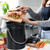 Utopia Kitchen Compost Bin for Kitchen Countertop, 1.3 Gallon Compost Bucket for Kitchen with Lid, Includes 1 Spare Charcoal Filter (Black)