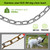 Lifeswell Dog Tie Out Chains and Stake, 15ft Chew Proof Stainless Steel Dog Chains for Outside, 15" Heavy Duty Dog Anchor for Dogs Up to 125lbs, Fully Welded, No Tangle, Ideal for Yard and Camping