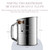 Bellemain 3 Cup Flour Sifter for Baking Fine Mesh Rotary Hand Crank with Loop Agitator for Quick Sifting, Flour Sifter Stainlees Steel