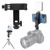 Leenconghui Multifunctional Universal Cell Phone Tripod Mount Adapter 360 Rotation Camera Hot Shoe Phone Holder Compatible with Canon Nikon Sony DSLR