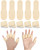 Uwbettry 10pcs Castor Oil Pack Wrap for Fingers, Reusable Castor Oil Compress Pack for Finger and Thumb, Soft Organic Cotton, Self Adhesive Adjustable Finger Wraps