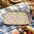 Rectangular Bamboo Wicker Serving Trays with Handles, Handwoven Coffee Trays for Coffee, Breakfast, Bread, Food, Dish and Decorative Trays for Dining Table
