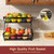 Sevenblue 2 Tier Large Fruit Basket for Kitchen Counter with 2 Mobile Banana Hangers, 2025 Pro Detachable Metal Fruit Bowl with Wooden Handle (Brown, 3 Tier)