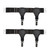 Verdancy Men’s 2 Pieces Sock Garters Belt Holders Adjustable Non-Slip Sock Strap Suspenders for Stockings (Black)
