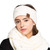 C.C Winter Fuzzy Fleece Lined Thick Knitted Headband Headwrap Earwarmer (HW-20) (Ivory)