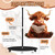 MorningRo Highland Cow Paper Towel Holder Countertop Kitchen Decor and Accessories Black Metal Farmhouse Large Tissue Stand for Home Bathroom 3D Cow Hand Painting Pattern Farm Table Decor Gifts