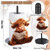 MorningRo Highland Cow Paper Towel Holder Countertop Kitchen Decor and Accessories Black Metal Farmhouse Large Tissue Stand for Home Bathroom 3D Cow Hand Painting Pattern Farm Table Decor Gifts