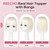 REECHO Human Hair Topper with Bangs for Women Real Human Hair Natural Hairpiece for Daily Wear, White Blonde