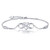 Billie Bijoux Women 925 Sterling Silver Infinity Bracelet Forever Love” Infinity Heart White Gold Plated Diamond Adjustable Bracelet Best Gifts
