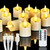 Homemory Rechargeable Flameless Candles, 2/4/6/8H Timer LED Votive Candles, 12 PCS Battery Operated Tea Lights with Timer for Table, Wedding, Christmas (USB Charging Cable Included)