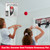 ESPN Mini Basketball Hoop, Over The Door Basketball Hoop with 2 Foldable Breakaway Rims and Ball Return for Two Player Games, Includes 4 Mini Basketballs and Pump, Makes Great