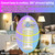 Battery Operated Light Bulb With Remote Control, 2 Pack Rechargeable Light Bulbs 360° lighting For Non-Hardwired Lamp, 10000mAh RGB Dimmable Bulbs Lighting Time Up To 60 Hrs for Home Power Outage